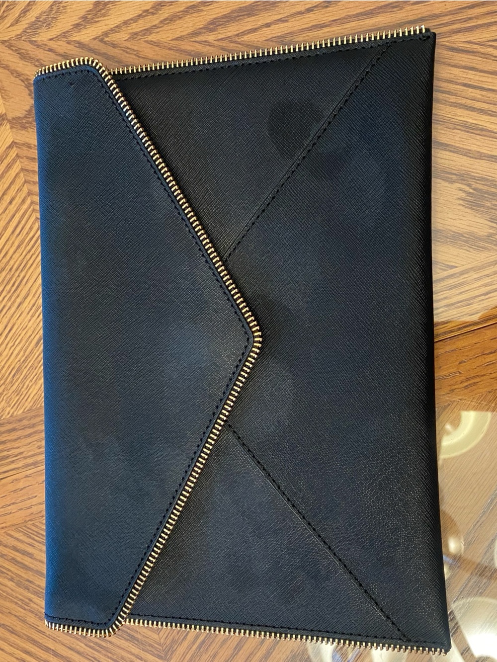 Rebecca Minkoff Black Envelope Zip Clutch